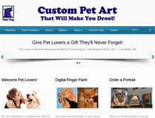 Tablet Screenshot of digitaldogportraits.com